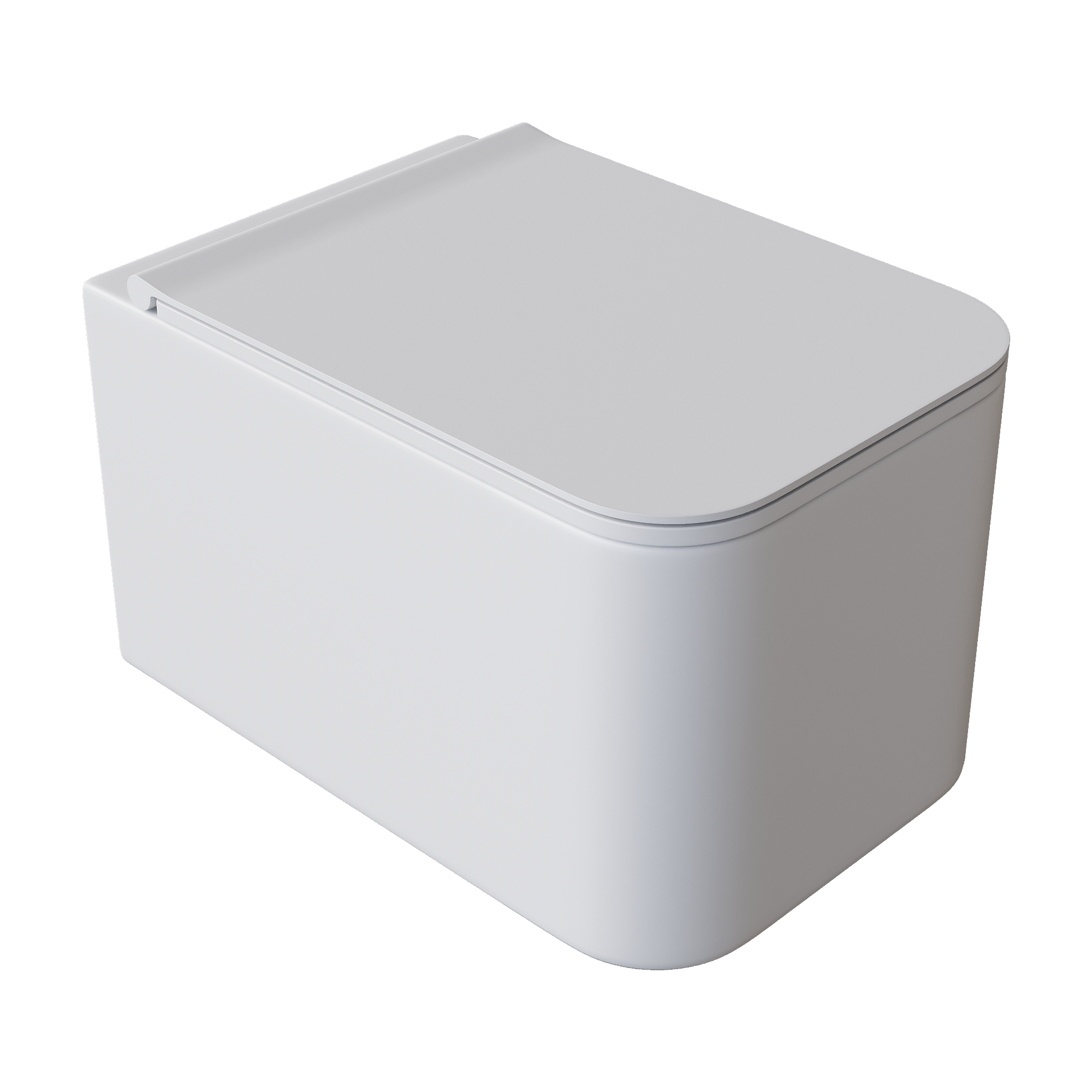 Унитаз подвесной с функцией биде, Mane Белый глянец c крышкой