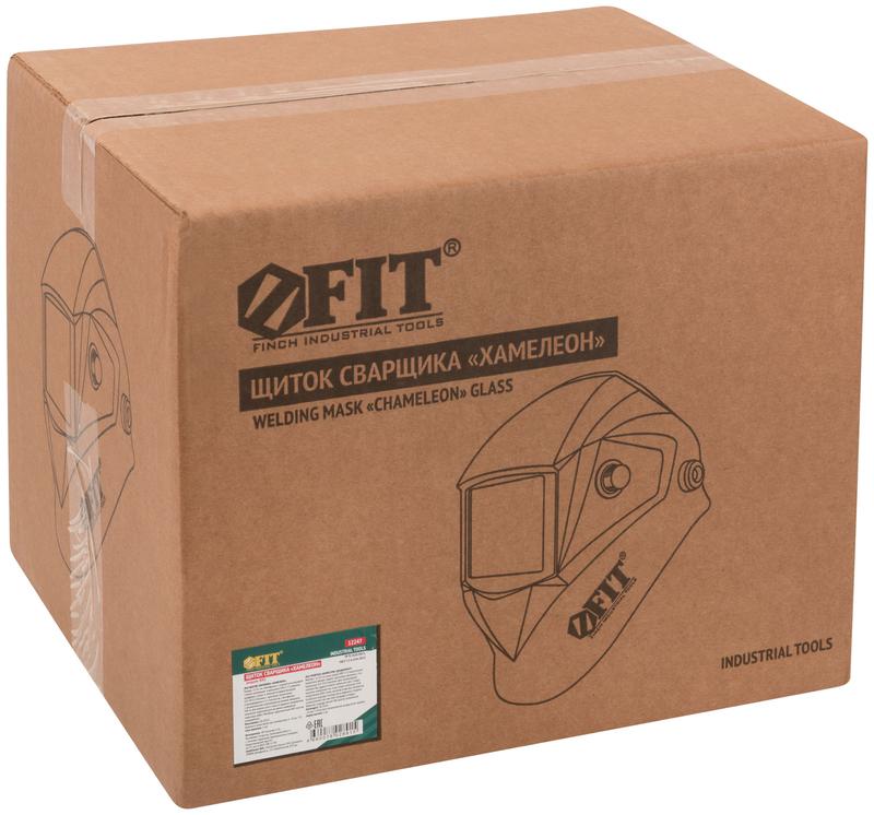 Щиток сварщика с автоматическим светофильтром "Хамелеон" АСФ-400 плавная регулировка затемнения FIT 12247