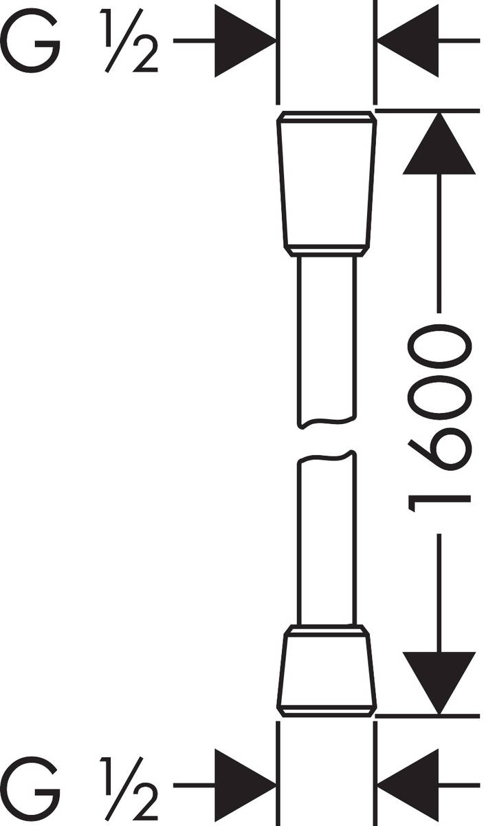 Душевой шланг Hansgrohe Isiflex 28276700 1600 мм