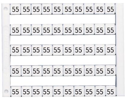 Маркировка горизонтальная DY5 (4) 1 пластина - 50шт (уп.500шт) Klemsan 505004