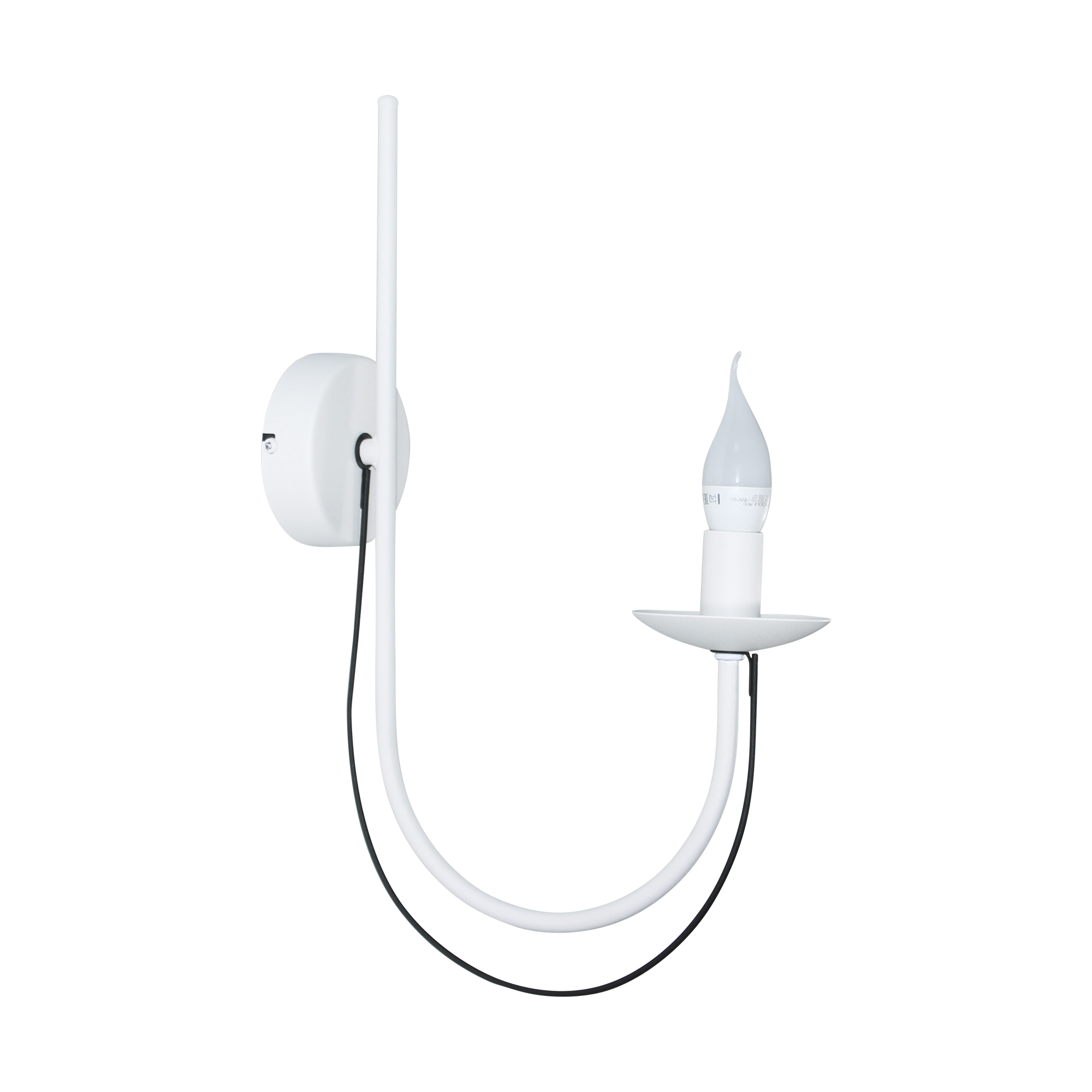 Светильник настенный Астра 511 бел.муар. черн.муар. НББ 01-60-188 Е14 настенный