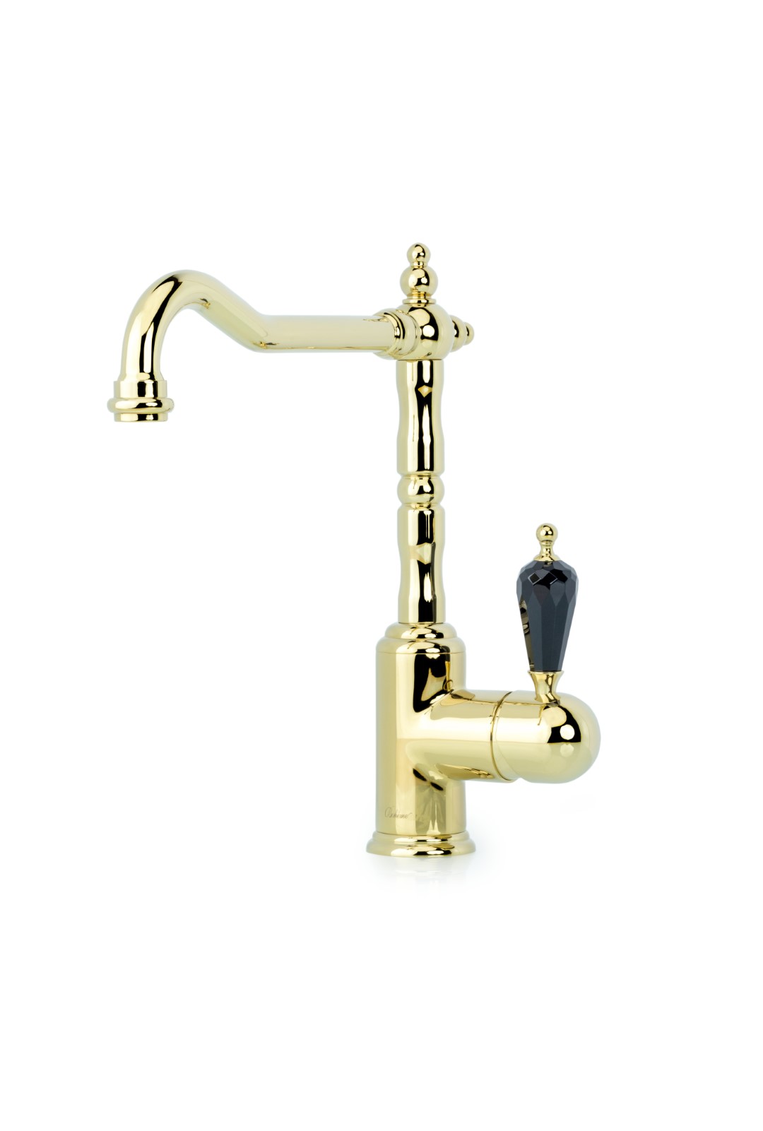 Смеситель для кухни TRADIZIONALE ORO с кристаллом Black SW