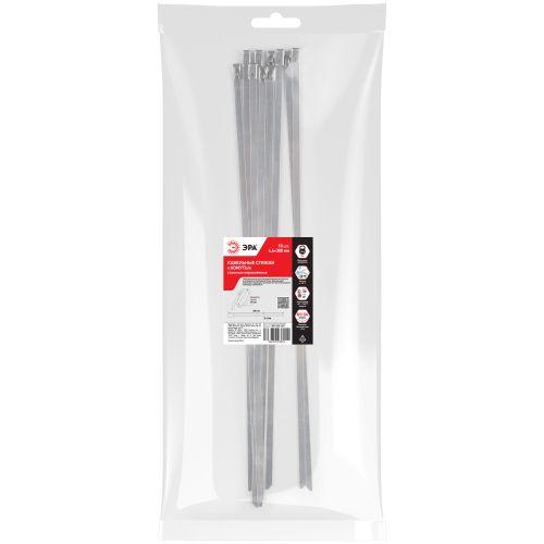 Хомут кабельный 4.6х300 сталь AISI 304 NO-225-249 (уп.10шт) Эра Б0066309