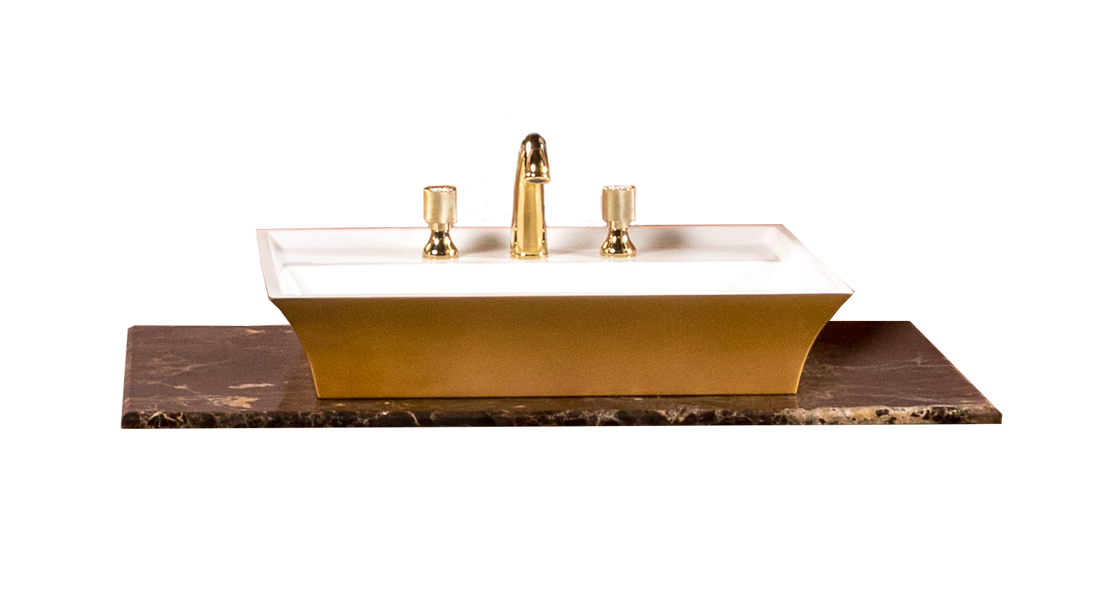 Столешница мрамор 101см Emperador Dark см под LV-6 чашу