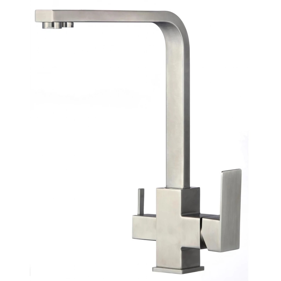 Смеситель для кухни с подключением к фильтру Fmark FS0362, сатин