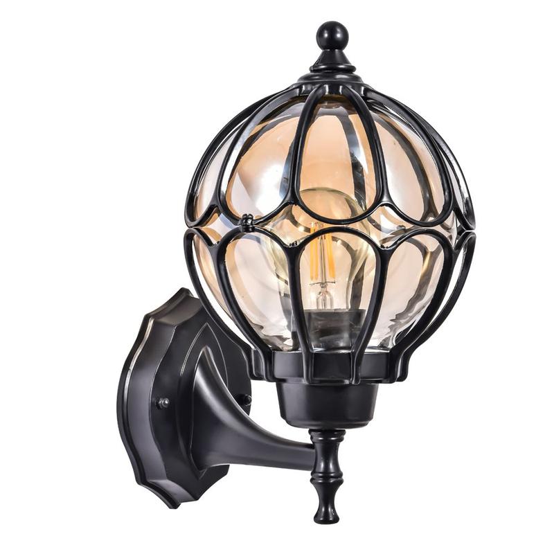 Светильник садово-парковый 60Вт 230В E27 IP44 черн. PL3701 FERON 06340