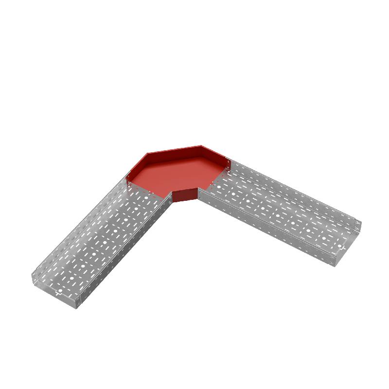 Угол для лотка горизонтальный 90град. 300х100 сталь 1мм "ПЛЮС" GLplus90-100-300 КМ PL0443