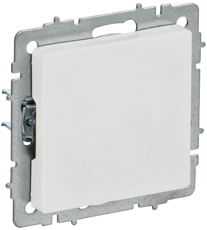 Заглушка BRITE МЗ10-БрАБ с суппортом механизм арктич. бел. IEK BR-PL10-K91