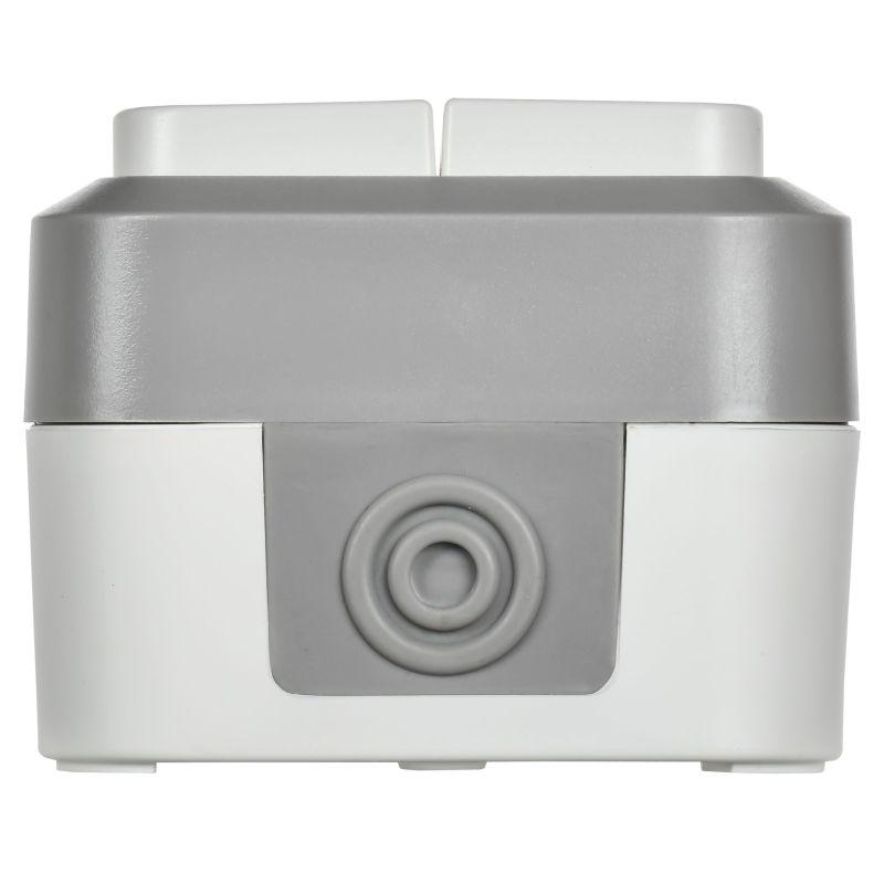 Выключатель проходной 2-кл. ОП TORS TS225 10А IP55 сер./бел. IEK TS-V22-0-10-55-K41