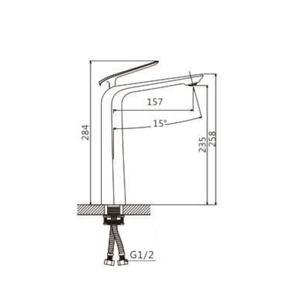 Смеситель для раковины Savol S-JD9111AH, черный