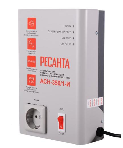 Стабилизатор напряжения инверторный АСН-350/1-И Ресанта 63/6/74