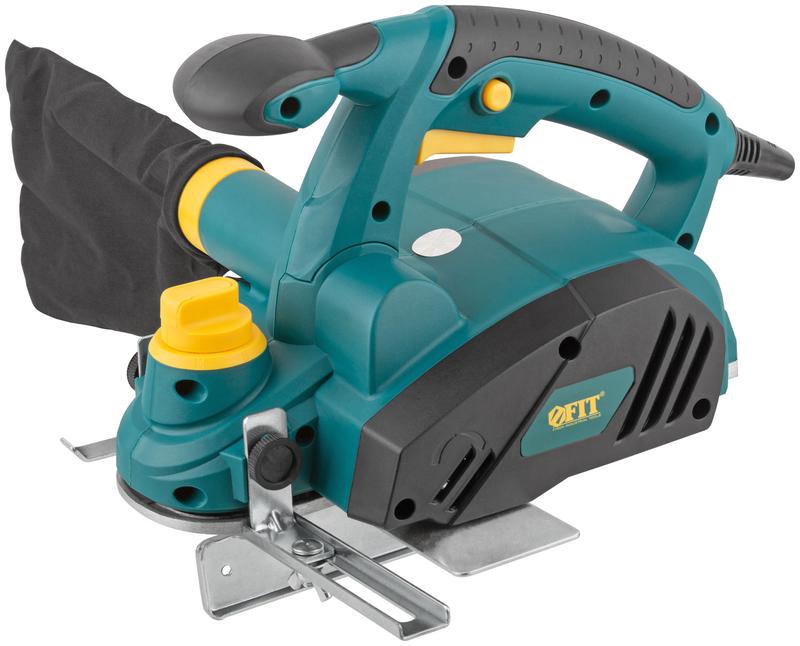 Рубанок 900Вт 16000об/мин 82мм 0-3.0мм; паз 0-16мм; прав. выброс; опора алюм. FIT 80498