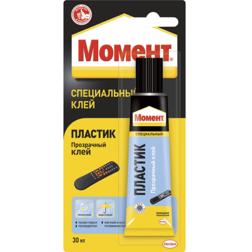 Клей для пластика 30мл на единичном блистере Момент C0044324
