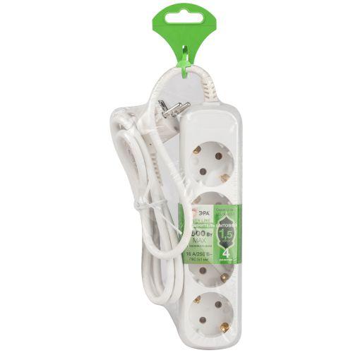 Удлинитель 4х1.5м с заземл. ПВС 3х1 UDL-16-415-E Greenline Эра Б0065081