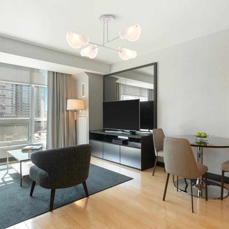 Светильник Mallow 40Вт E14х4 IP20 подвесной Freya FR5228PL-04W