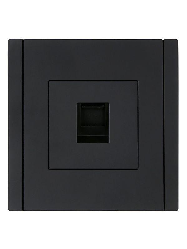 Розетка компьютерная RJ45 кат.5E FORTE&PIANO FP132 черн. IEK FP-K10-1-K02