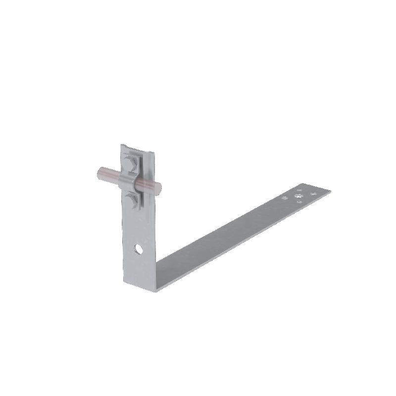 Держатель черепичный болтовой на обрешетку для прутка 5-10мм L430мм H100мм КМ MA0484