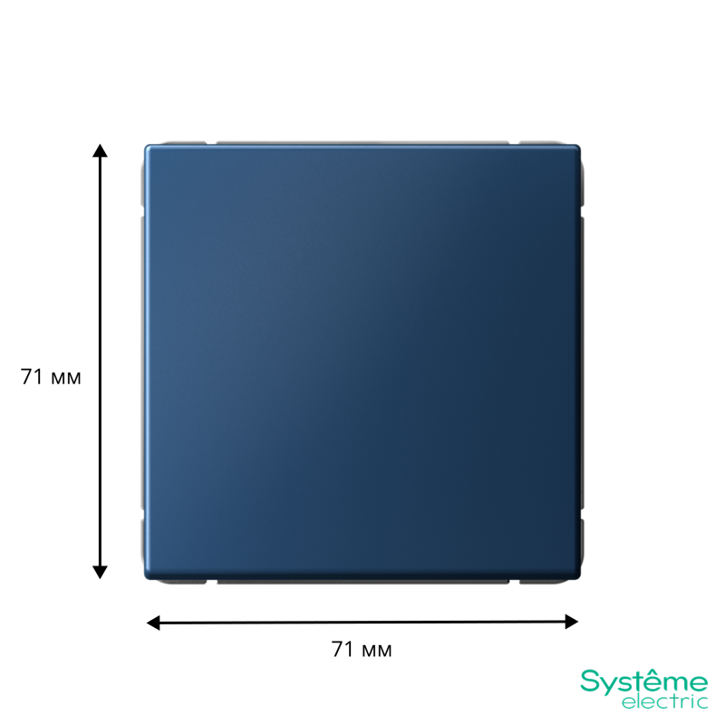 Переключатель 1-кл. ArtGallery 10AX быстрозажим. клем. механизм аквамарин SE GAL001161S