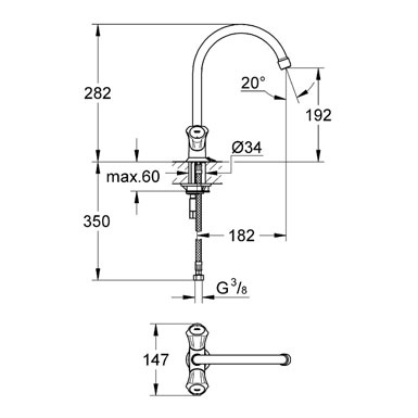 Смеситель Grohe Costa L 31812001 для кухни