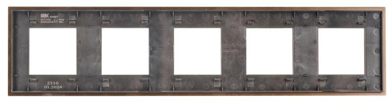 Рамка 5-м SKANDY SK-F35Br металл шоколад IEK SK-M52-M-K30