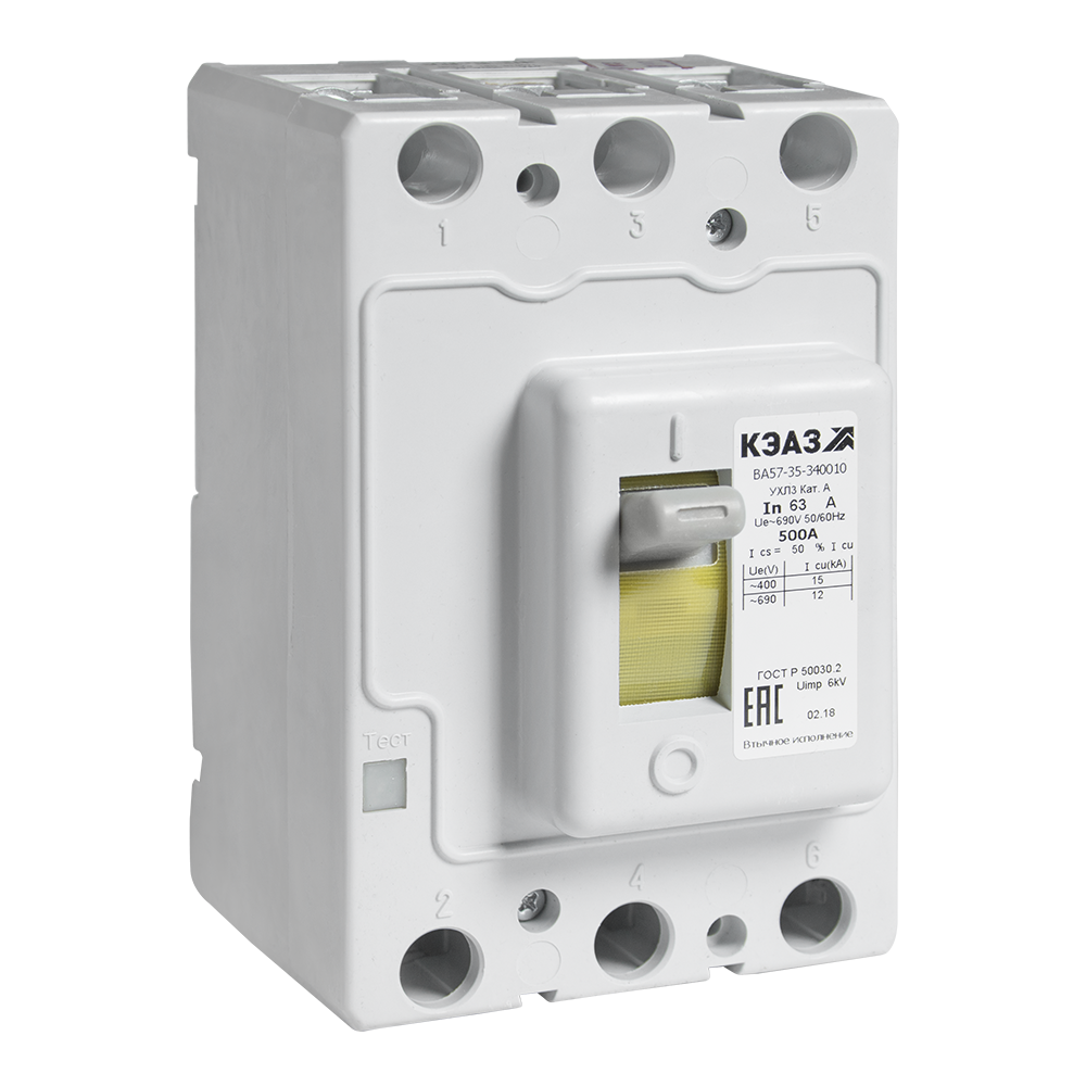 Выключатель автоматический ВА57-35-340010-250А-2500-690AC-УХЛ3- (Втычной, без панели)