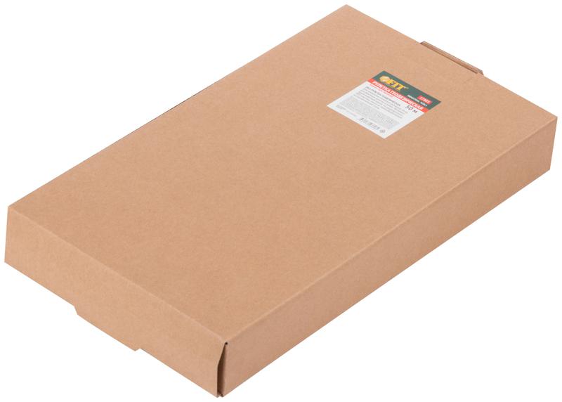 Рулетка геодезическая 50м стальная лента открытый пластик. корпус прорезиненная ручка желт. FIT 17803