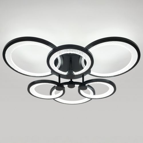 Светильник светодиодный Odry CLL-1-117-RC BK 117Вт 3000К-6000К 600х550х135 с пультом ДУ черн. Эра Б0069752