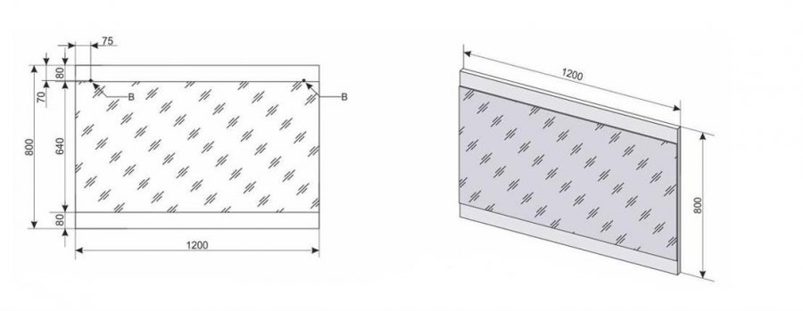 Зеркало "Даллас 120", Люкс белое