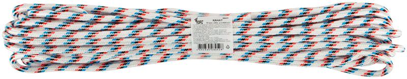 Канат полипропиленовый 24-х прядный с сердечником 10ммх20м р/н=500кгс КУРС 68403