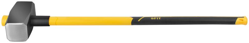 Кувалда кованая 900мм 8кг фибергласовая обратная усилен. ручка FIT 45254
