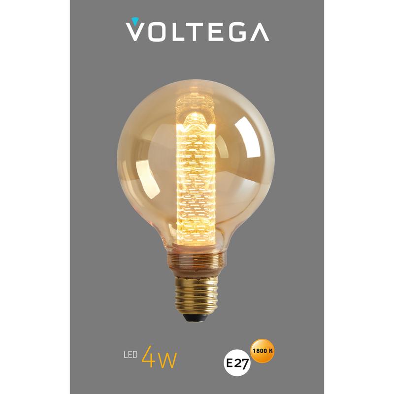 Лампа светодиодная филаментная Loft 271 G95 4Вт 1800К E27 Voltega 8561