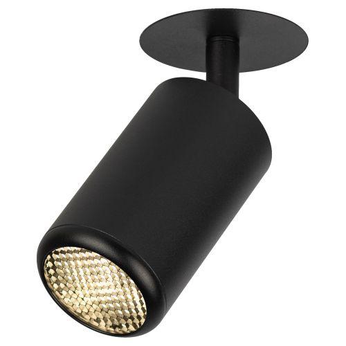 Светильник KL106 MR16 GU5.3 встраив. алюм. BK черн. матов. ЭРА Б0061623