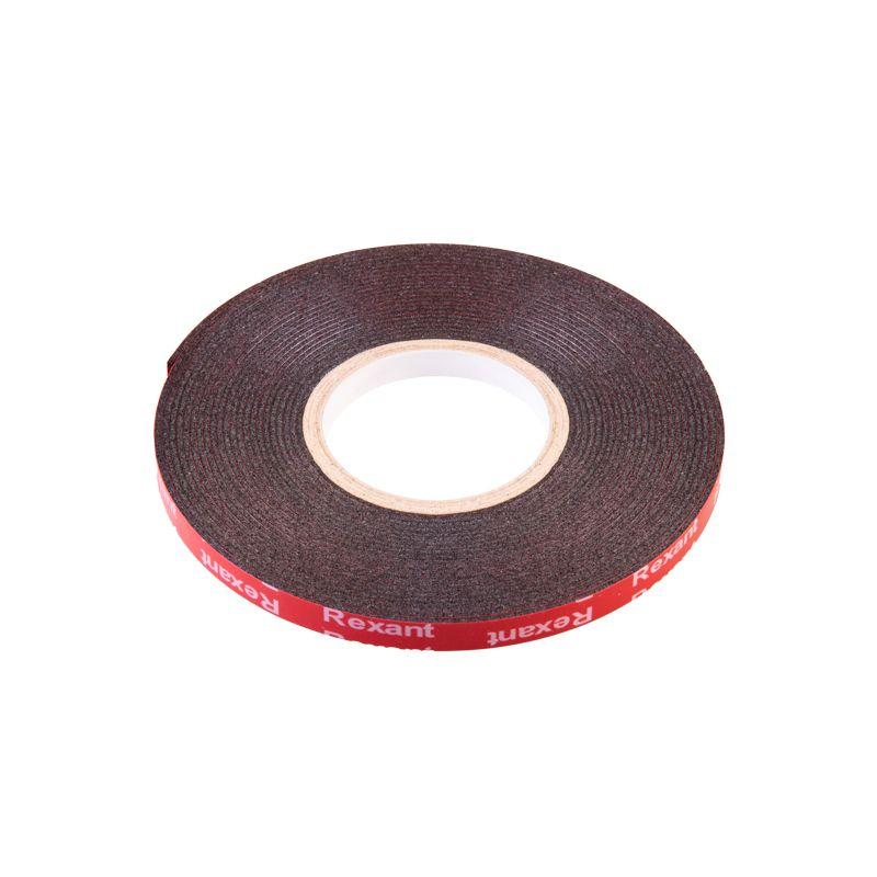 Лента клейкая двухсторонняя на VHB акриловой основе 6ммх5м черн. Rexant 09-6045