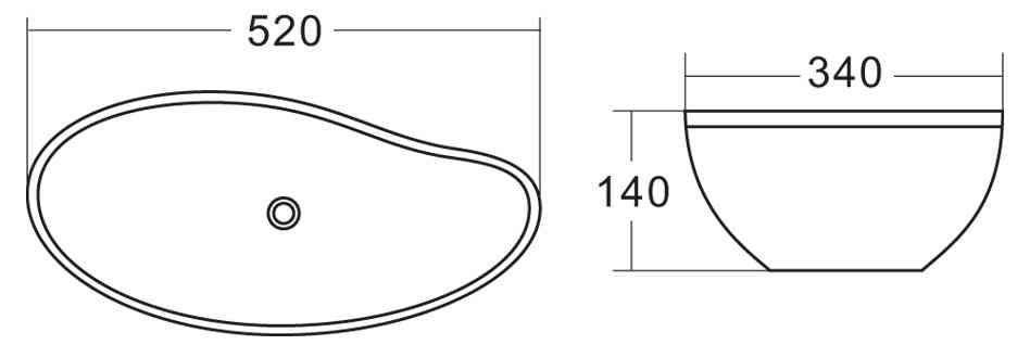 Накладная раковина BelBagno BB1362