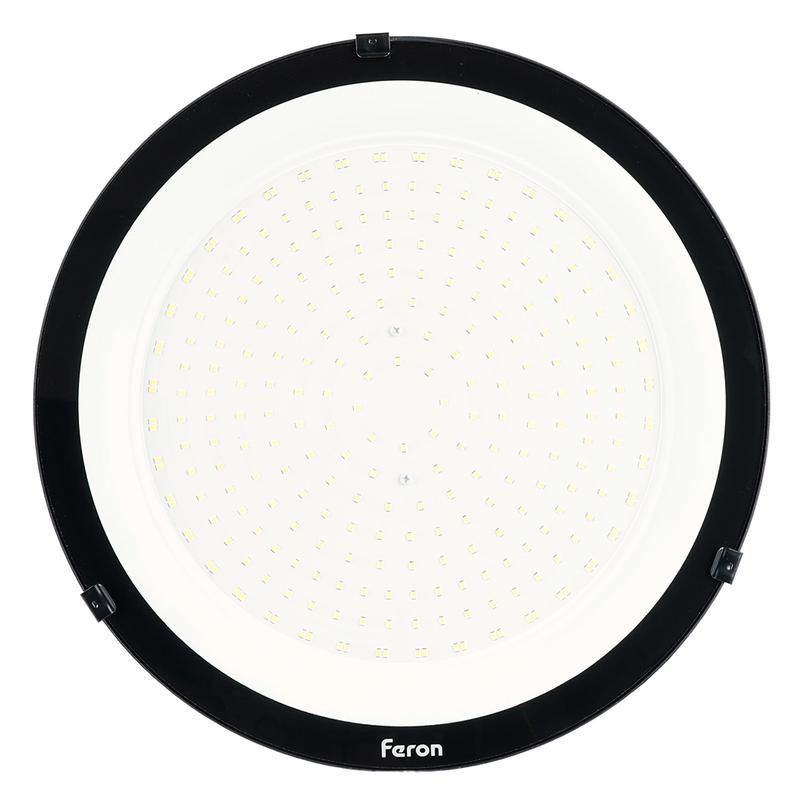 Светильник складской 2835 SMD 200Вт 120град. 6400К IP65 AC230/50Гц черн. AL1007 FERON 52084