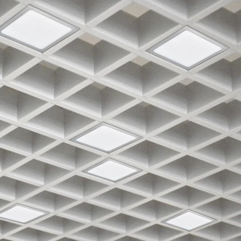 Светильник светодиодный PPL 089/G OPAL 42Вт 4000К IP40 6х(89х89х40мм) GREY ДВО/ДПО домино в потолок Грильято (комплект 6шт) Pro JazzWay 5060159