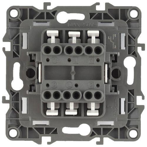 Переключатель перекрестный 2-кл. Эра12 12-1112-05 250В 10АХ антрацит Эра Б0065297