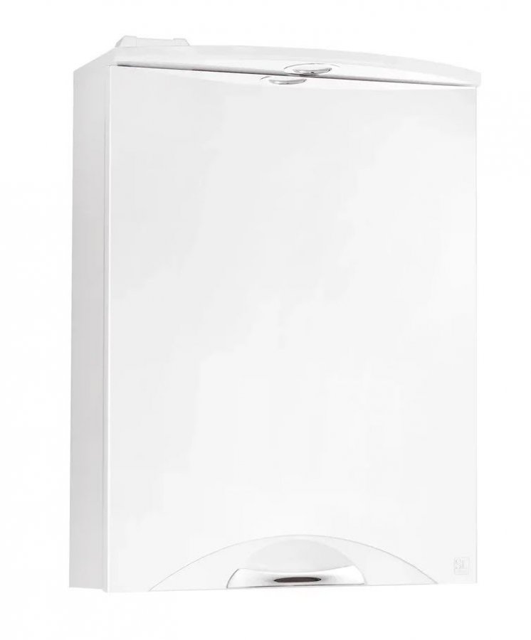 Зеркальный шкаф "Жасмин 2 500/С", Люкс белый