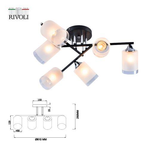 Люстра Marielle 9073-306 6хE27 60Вт модерн Rivoli Б0051983