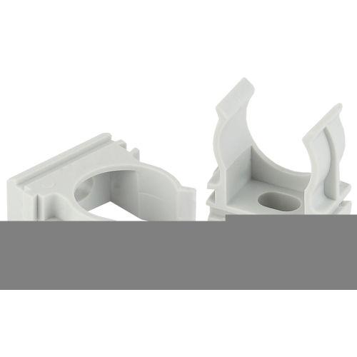 Держатель для труб (клипса) d40мм сер. Эра Б0039111