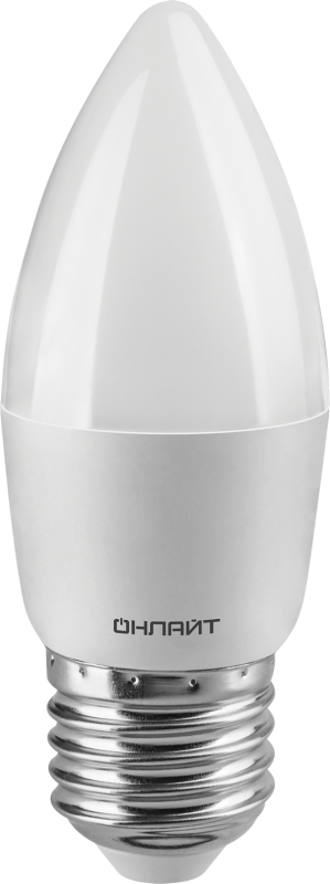 Лампа светодиодная 90 417 OLL-C37-13-230-4K-E27-FR (PRO 90-240В) ОНЛАЙТ 90417