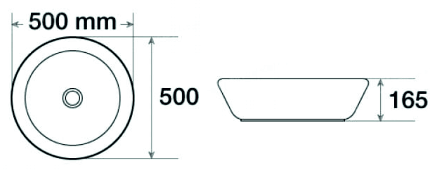 Раковина керамическая (накладная) SL-1064