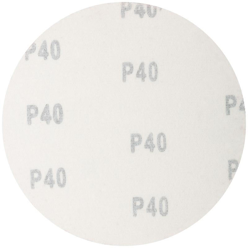 Круг шлифовальные сплошные (липучка) алюминий-оксидные 125мм Р 40 (уп.5шт) MOS 39822М