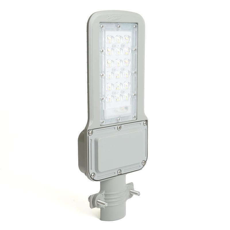 Светильник светодиодный уличный 30Вт 5000К AC230В/ 50Гц сер. (IP65) SP3040 FERON 41547