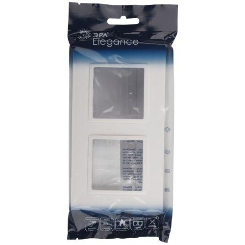 Рамка 2-м Elegance 14-5012-01 Classic бел. Эра Б0060576
