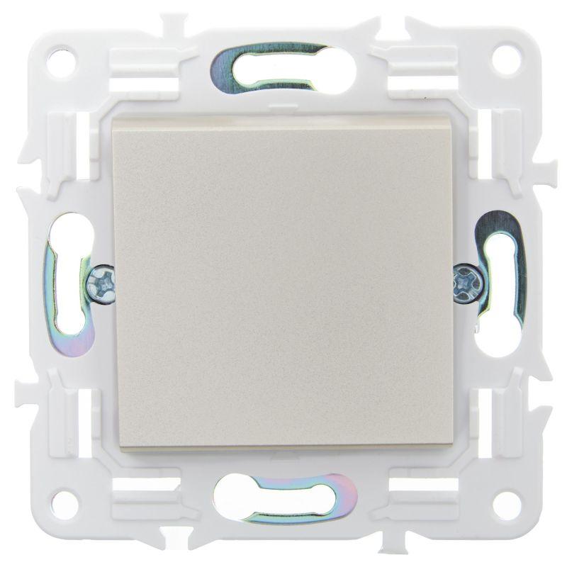 Выключатель 1-кл. SKANDY 10А SK-V01Sh шампань IEK SK-V10-0-10-K37