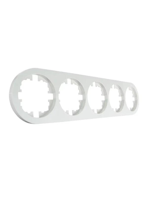 Рамка 5-м OSEN горизонт. круглая бел. LEZARD 744-0200-150