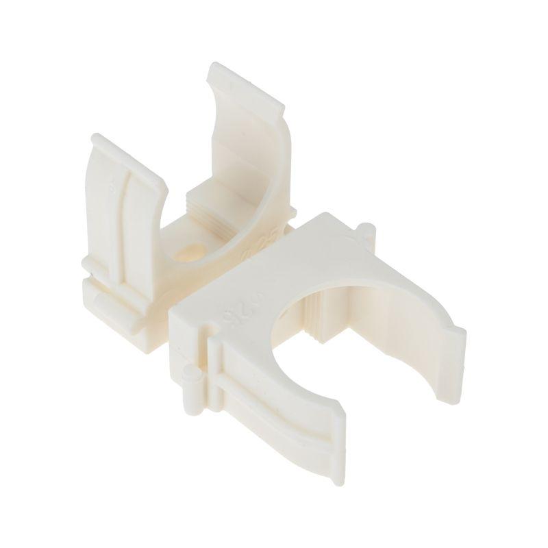 Держатель для труб (клипса) d25мм для монтажного пистолета бел. Rexant 28-0425-3