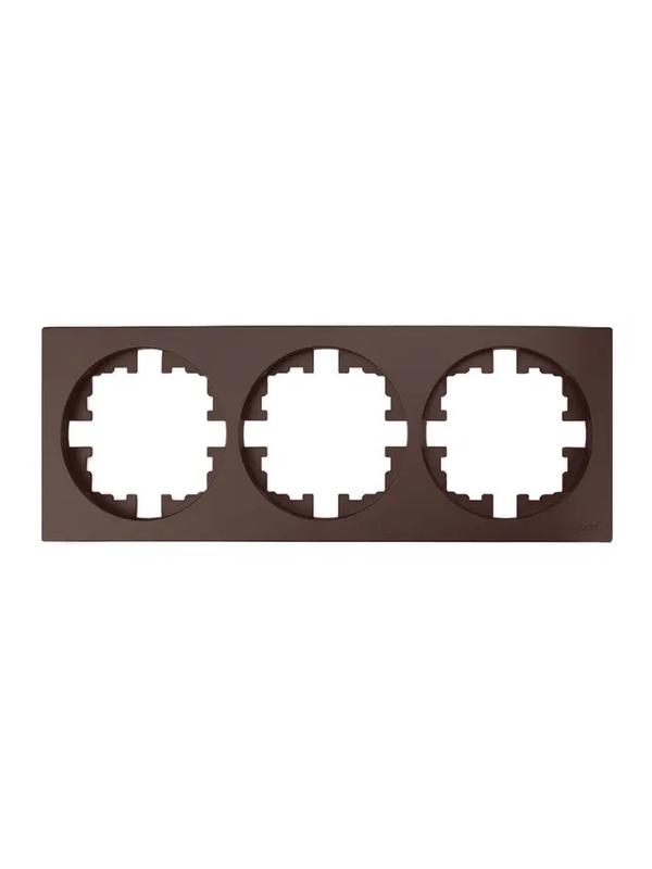 Рамка 3-м OSEN горизонт. квадрат шоколад LEZARD 743-7300-148