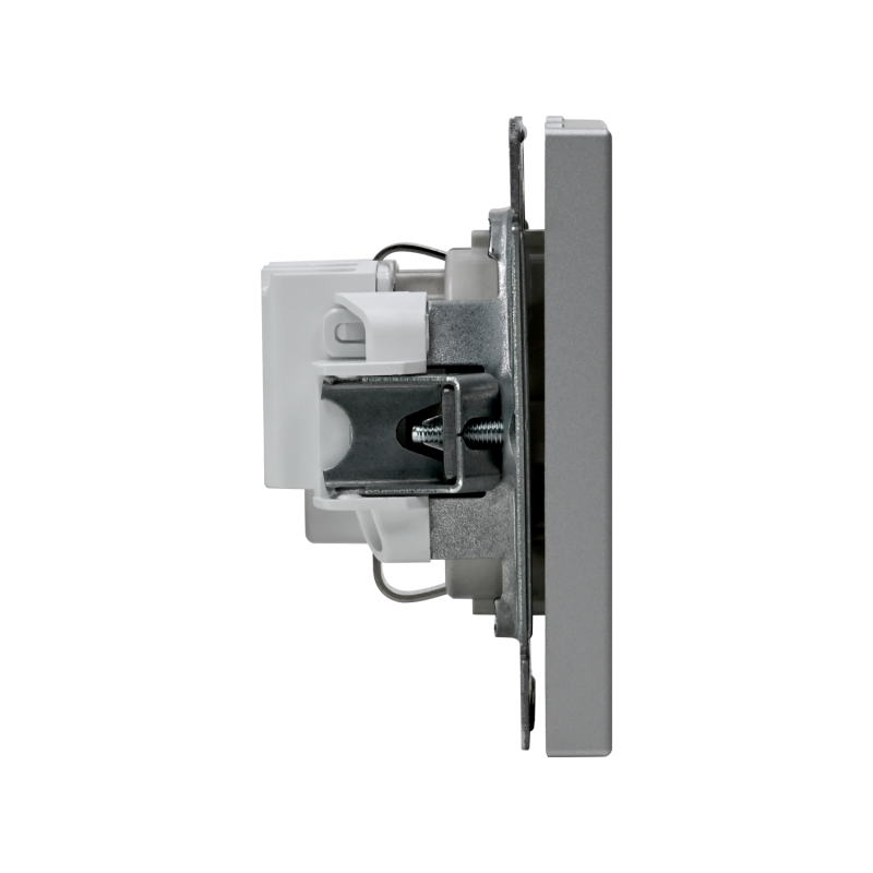 Розетка ArtGallery 16А с заземл. механизм алюм. SE GAL000343